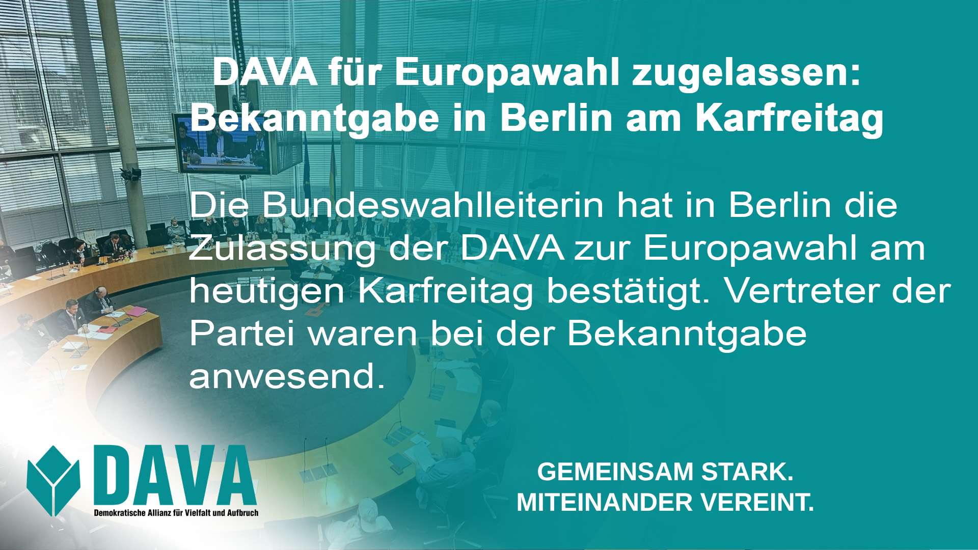 Bundeswahl Zulassung