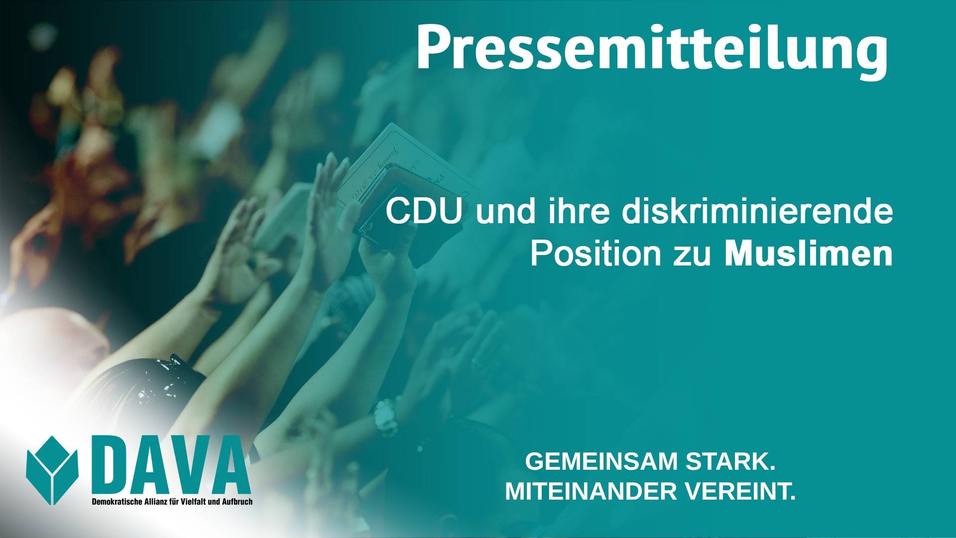 Die CDU hat ihr Grundsatzprogramm zu Muslimen und Islam erneut ausgearbeitet und revidiert.